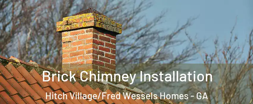 Brick Chimney Installation Hitch Village/Fred Wessels Homes - GA