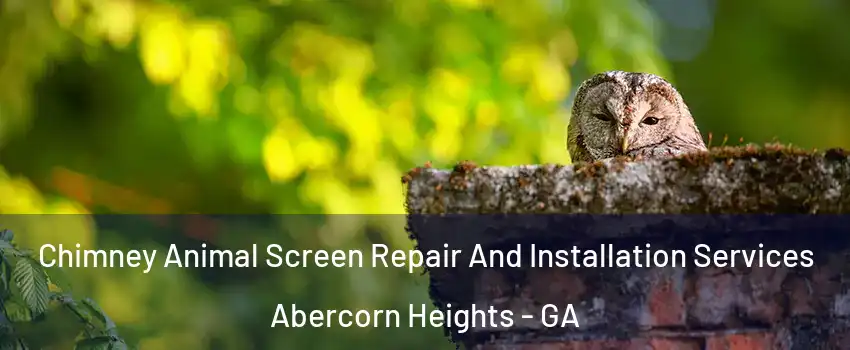 Chimney Animal Screen Repair And Installation Services Abercorn Heights - GA