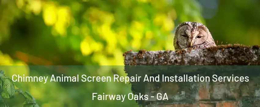 Chimney Animal Screen Repair And Installation Services Fairway Oaks - GA