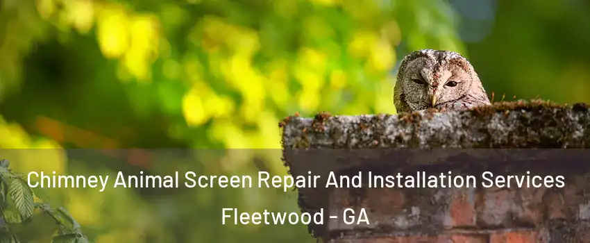 Chimney Animal Screen Repair And Installation Services Fleetwood - GA