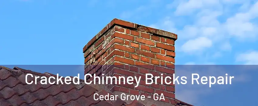 Cracked Chimney Bricks Repair Cedar Grove - GA