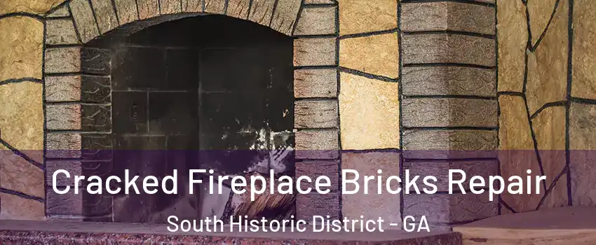 Cracked Fireplace Bricks Repair South Historic District - GA