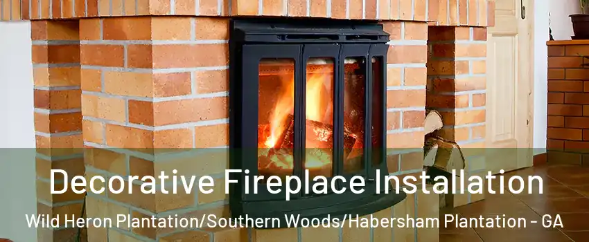Decorative Fireplace Installation Wild Heron Plantation/Southern Woods/Habersham Plantation - GA