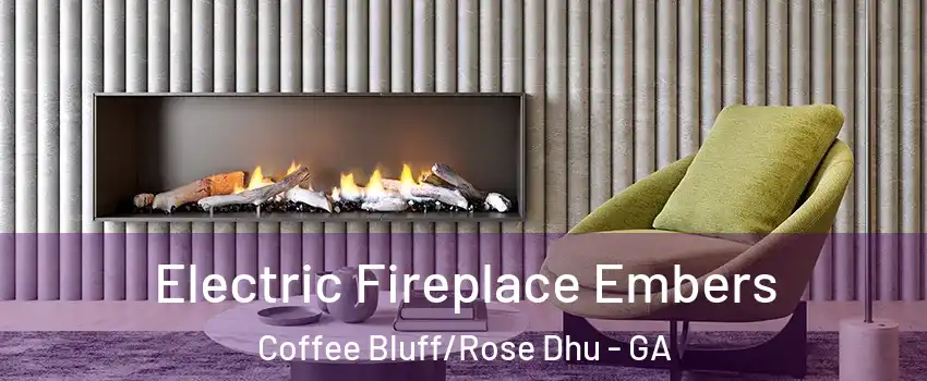 Electric Fireplace Embers Coffee Bluff/Rose Dhu - GA
