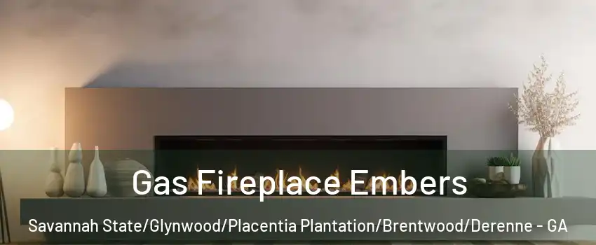 Gas Fireplace Embers Savannah State/Glynwood/Placentia Plantation/Brentwood/Derenne - GA