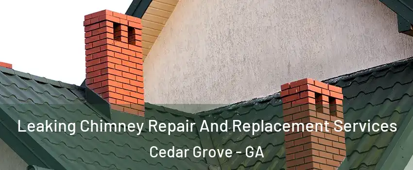 Leaking Chimney Repair And Replacement Services Cedar Grove - GA