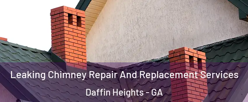 Leaking Chimney Repair And Replacement Services Daffin Heights - GA