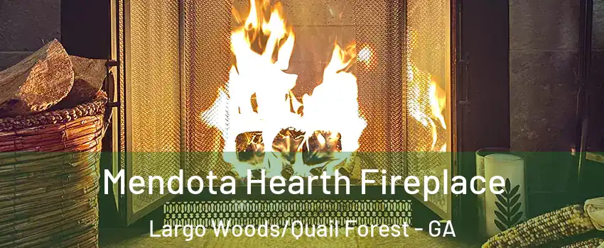 Mendota Hearth Fireplace Largo Woods/Quail Forest - GA