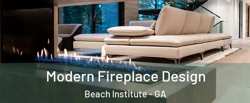 Modern Fireplace Design Beach Institute - GA