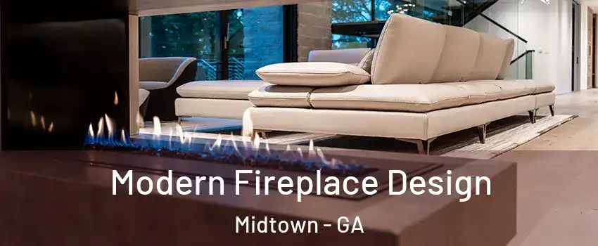 Modern Fireplace Design Midtown - GA
