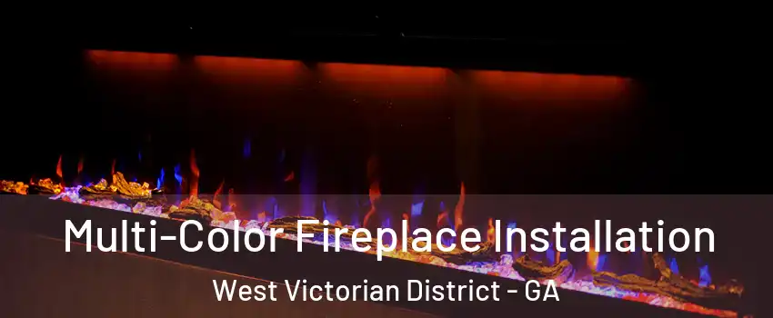 Multi-Color Fireplace Installation West Victorian District - GA