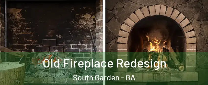 Old Fireplace Redesign South Garden - GA