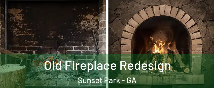 Old Fireplace Redesign Sunset Park - GA