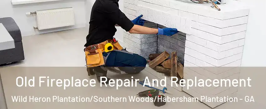 Old Fireplace Repair And Replacement Wild Heron Plantation/Southern Woods/Habersham Plantation - GA