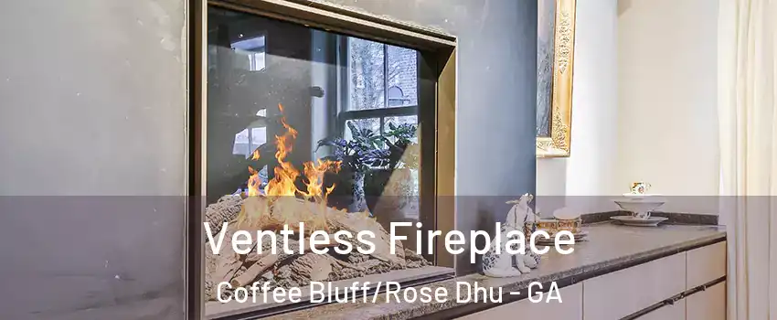 Ventless Fireplace Coffee Bluff/Rose Dhu - GA