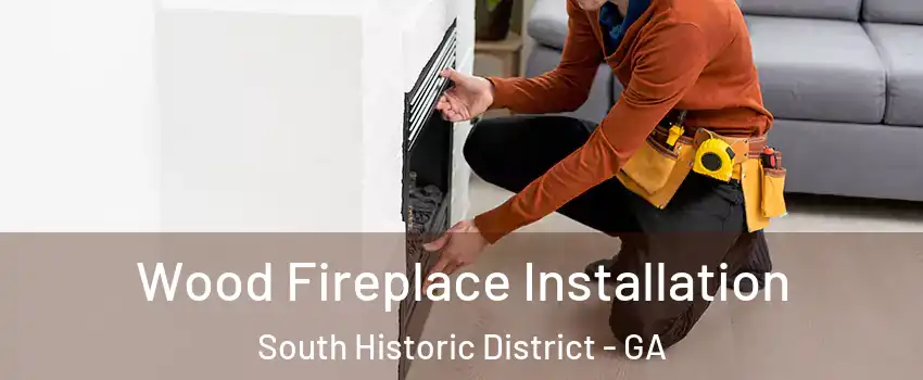 Wood Fireplace Installation South Historic District - GA